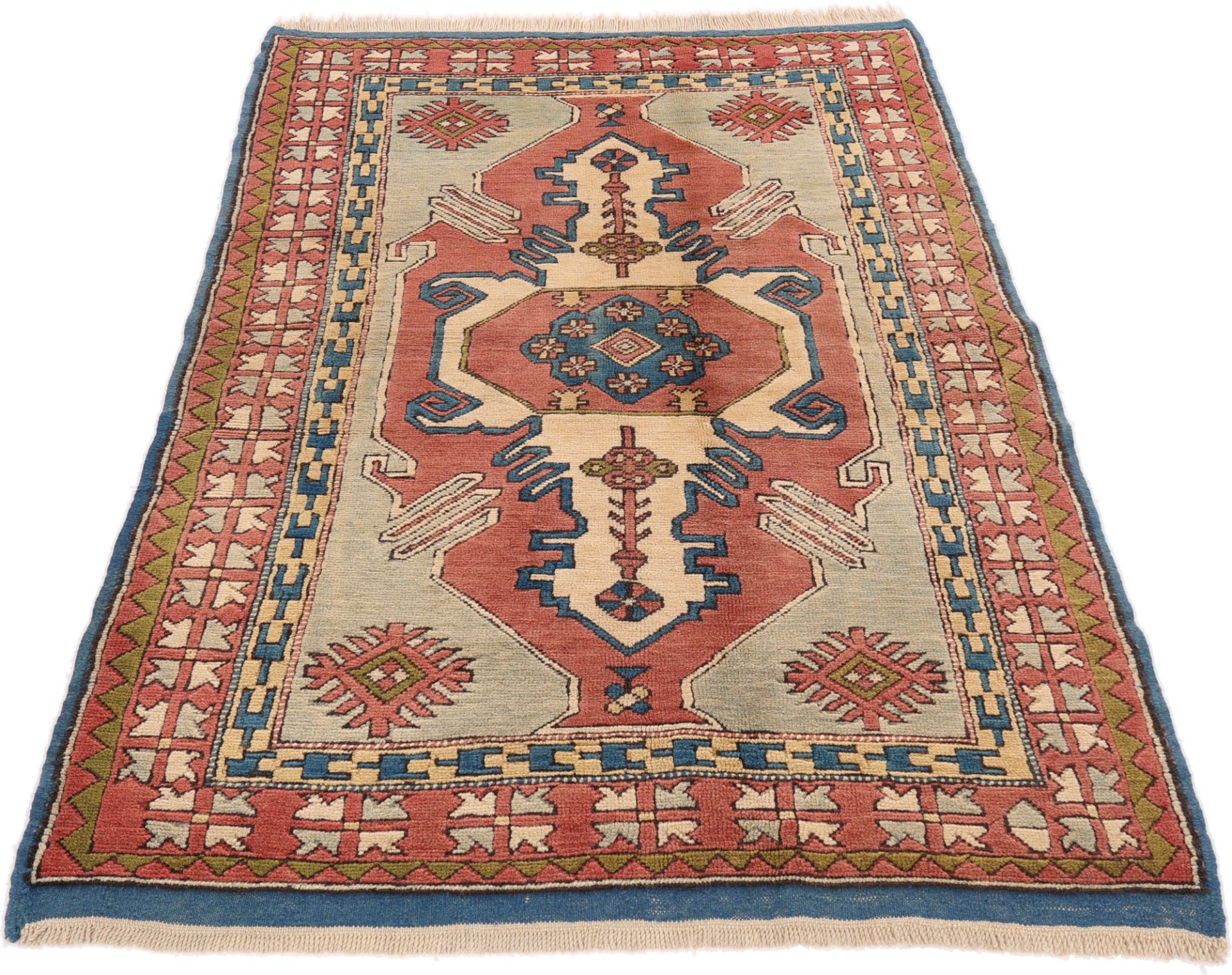Perserteppich Kars 198 x 135 cm Schurwolle handgeknüpft