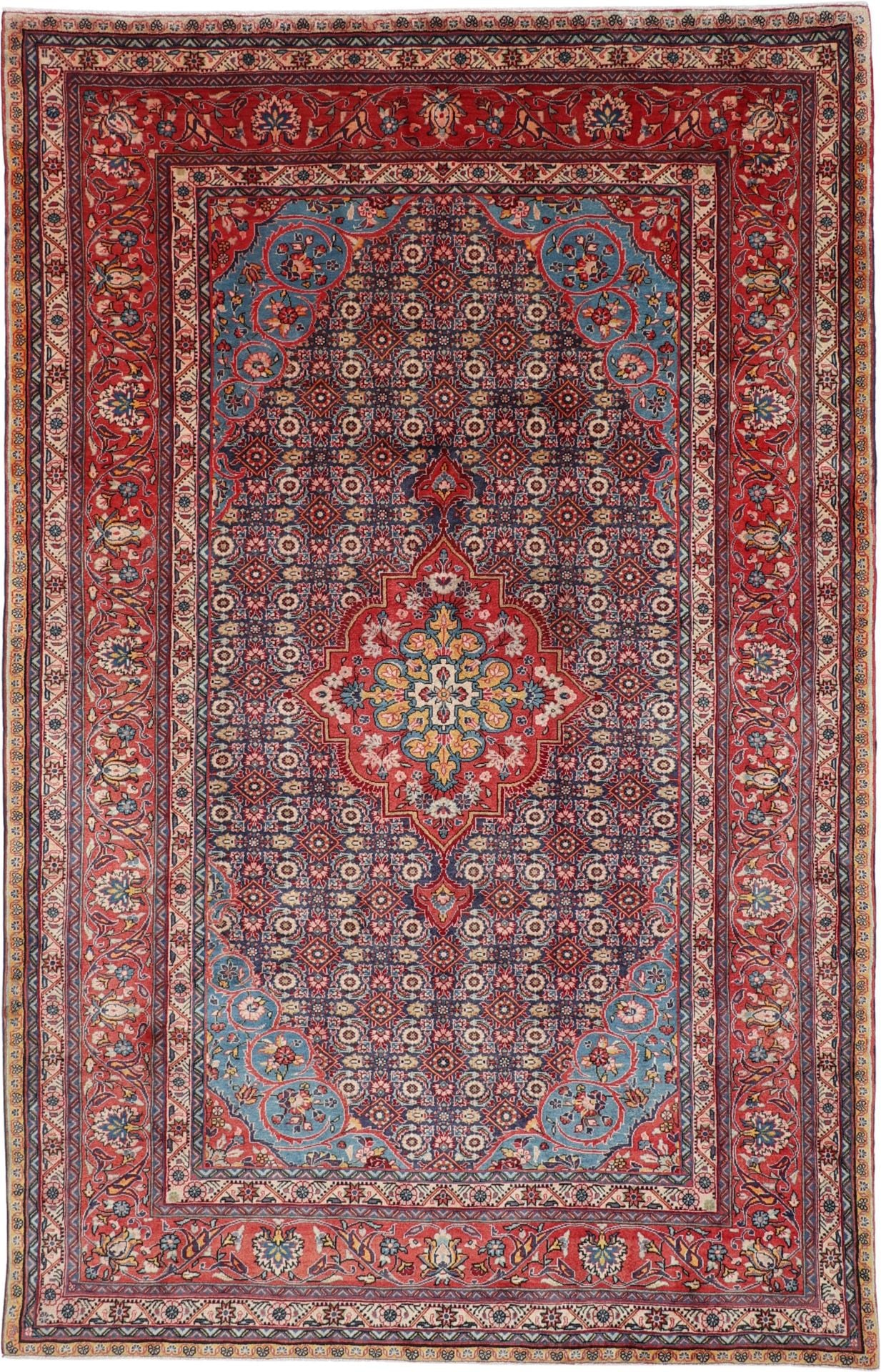 Perserteppich Hamadan 203 x 315 cm Schurwolle handgeknüpft