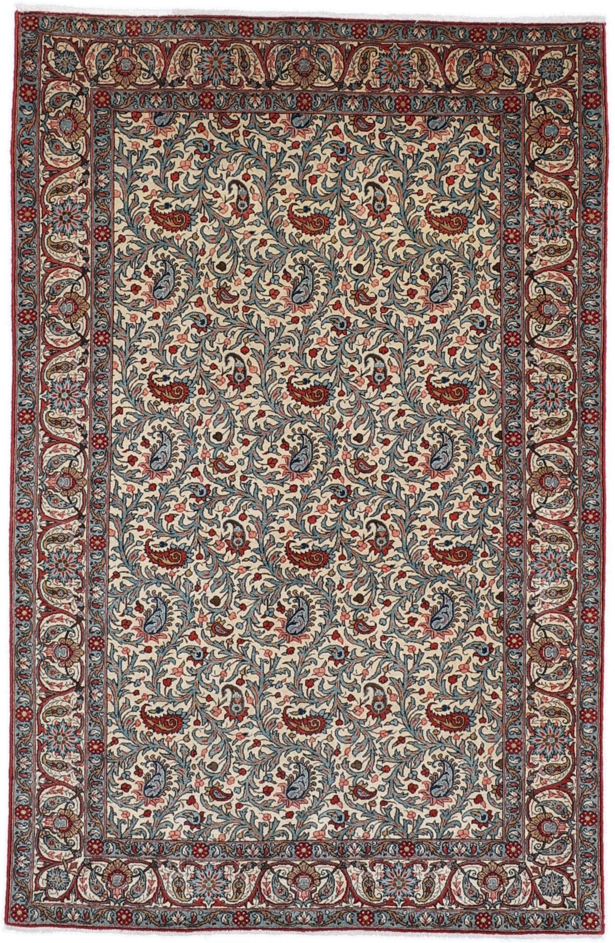Perserteppich Ghom 138 x 210 cm Schurwolle handgeknüpft