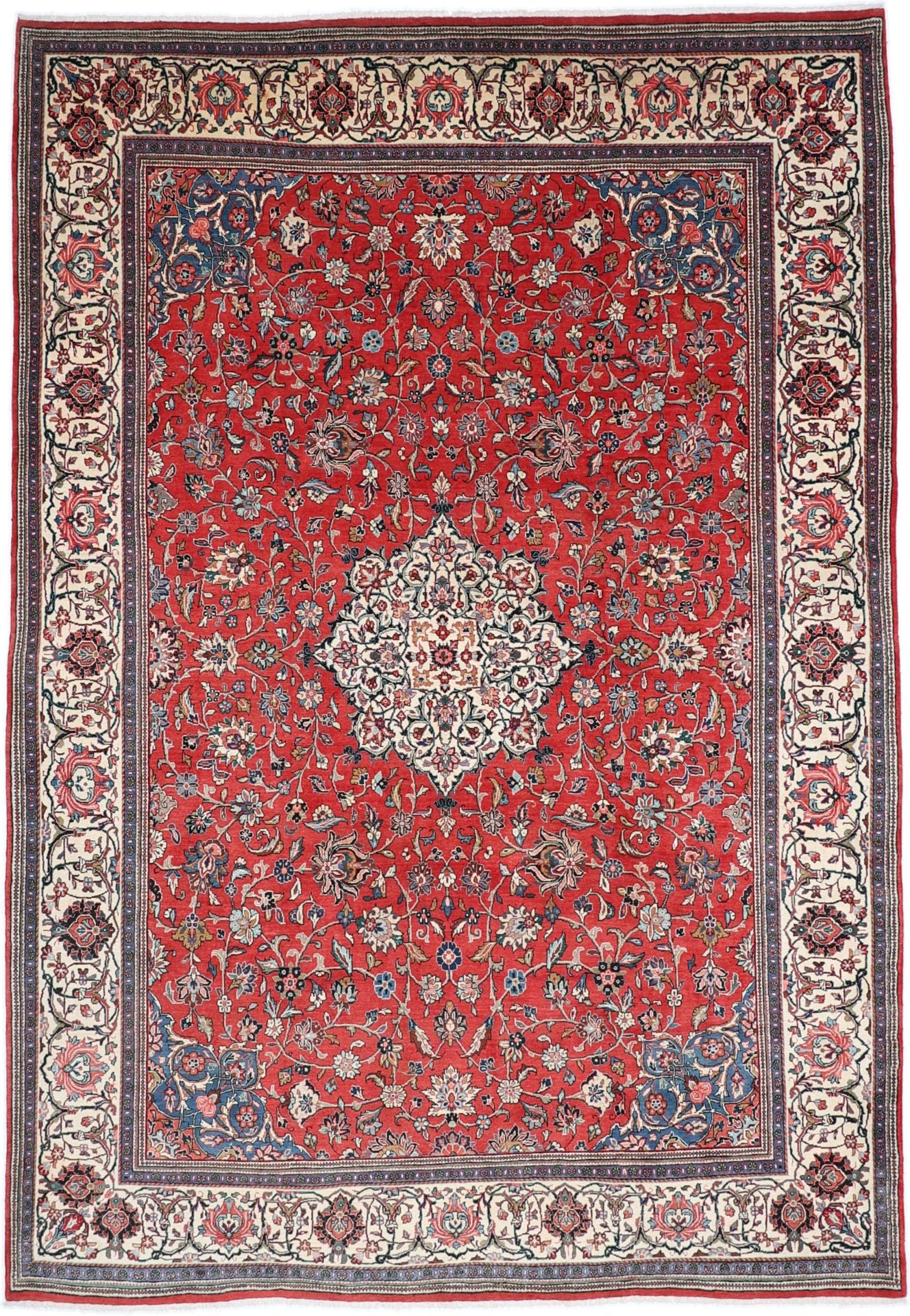 Perserteppich Sarough 256 x 372 cm Schurwolle handgeknüpft