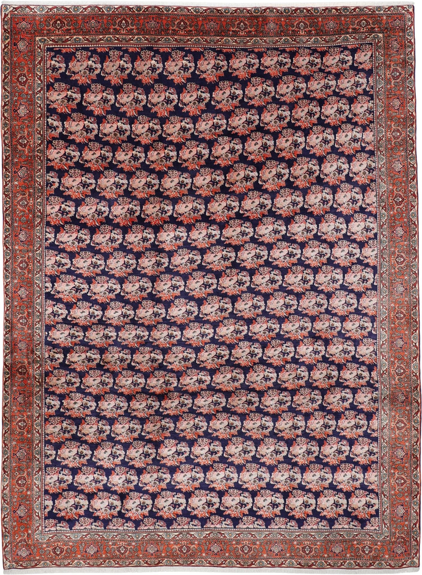 Perserteppich Bidjar 254 x 343 cm Schurwolle handgeknüpft antik