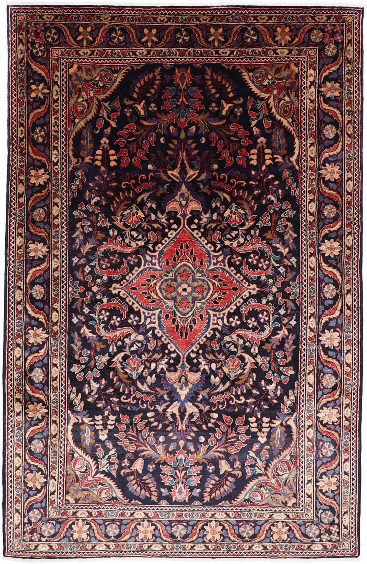 Perserteppich Lilian 220 x 345 cm Schurwolle handgeknüpft antik