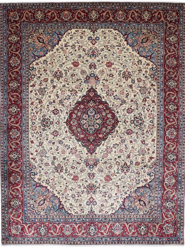 Perserteppich Sarough 268 x 355 cm Schurwolle handgeknüpft antik