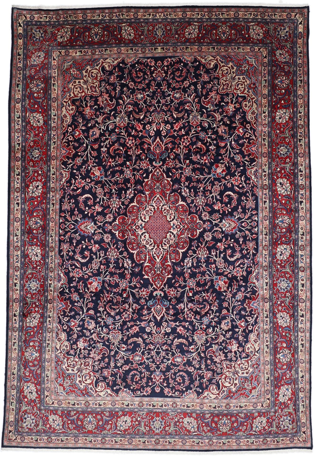Perserteppich Shahrbaft 258 x 380 cm Schurwolle Handgeknüpft