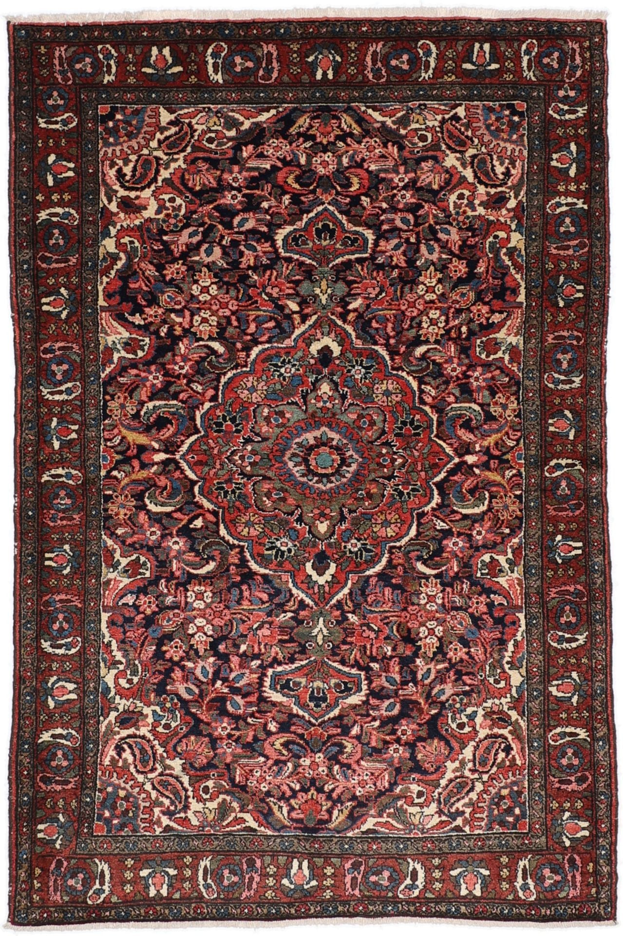 Perserteppich Bortschalu 140 x 215 cm Schurwolle handgeknüpft