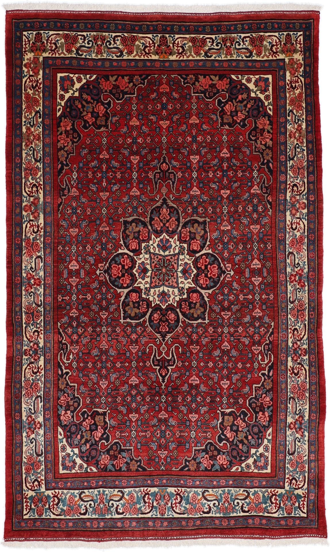 Perserteppich Bidjar 158 x 258 cm Schurwolle handgeknüpft antik