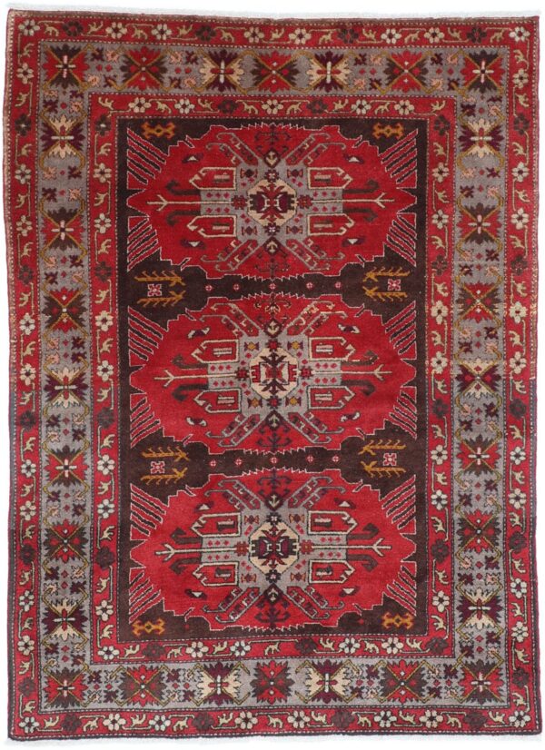 Perserteppich Ardebil 128 x 185 cm Schurwolle Handgeknüpft Antik