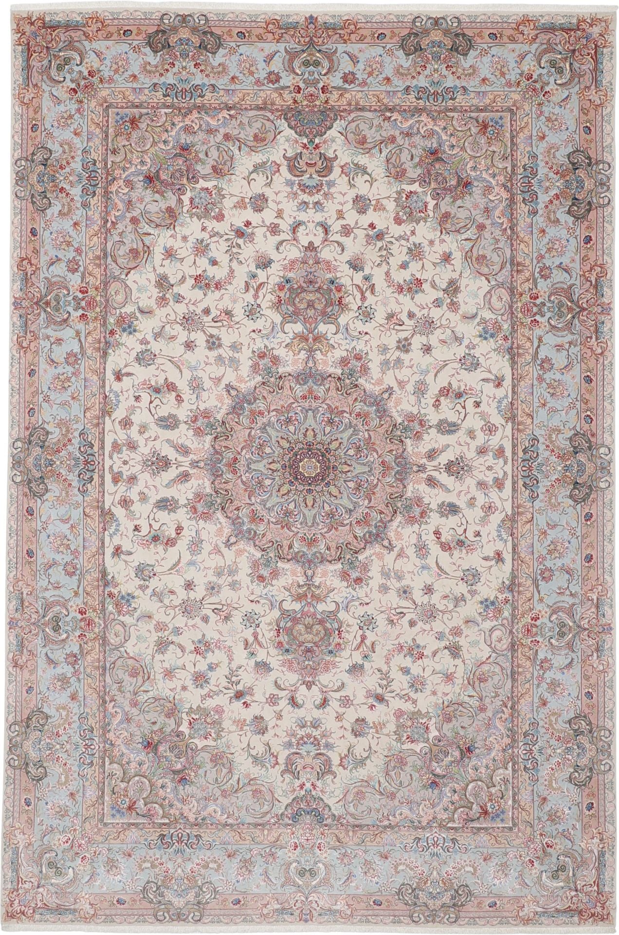 Perserteppich Täbriz 200 x 300 cm Schurwolle Seide handgeknüpft