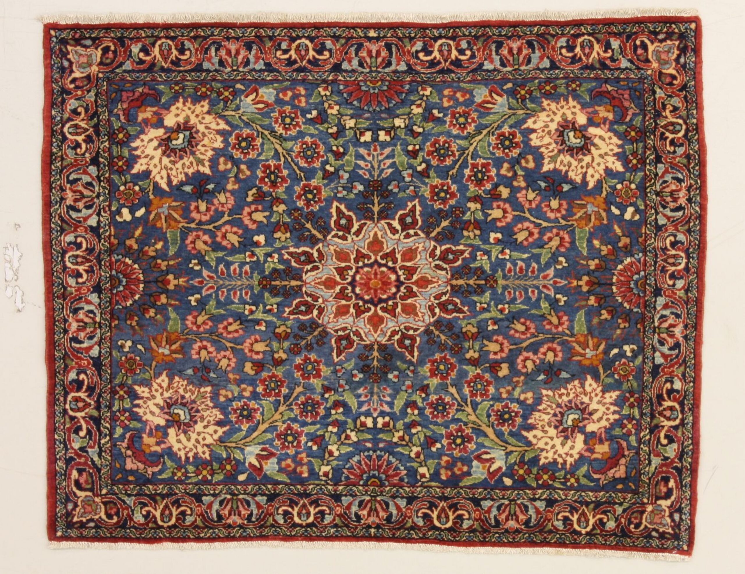 Perserteppich Iran 90 x 72 cm Schurwolle handgeknüpft Unikat