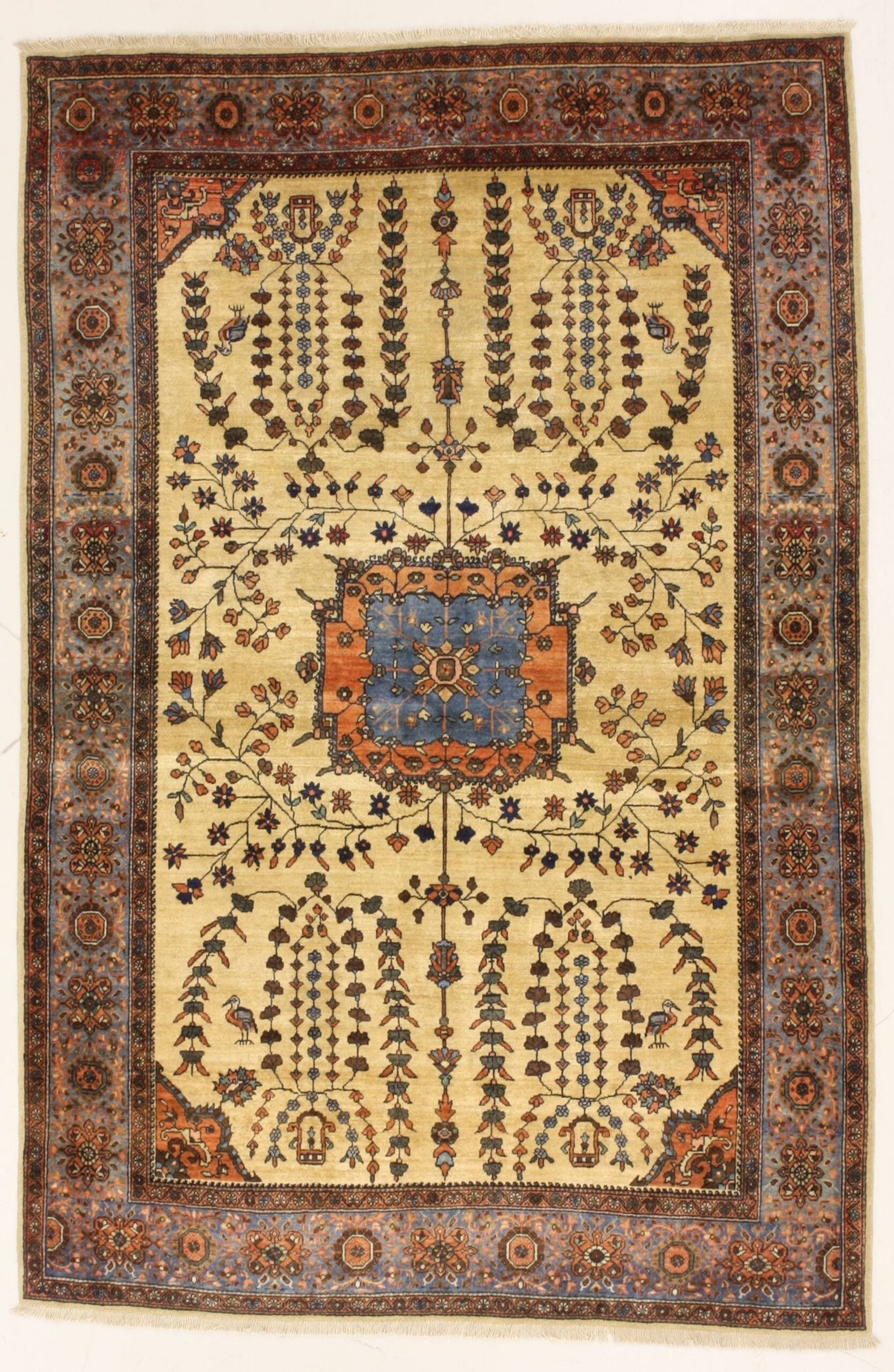 Perserteppich Iran 125 x 190 cm Schurwolle handgeknüpft antik