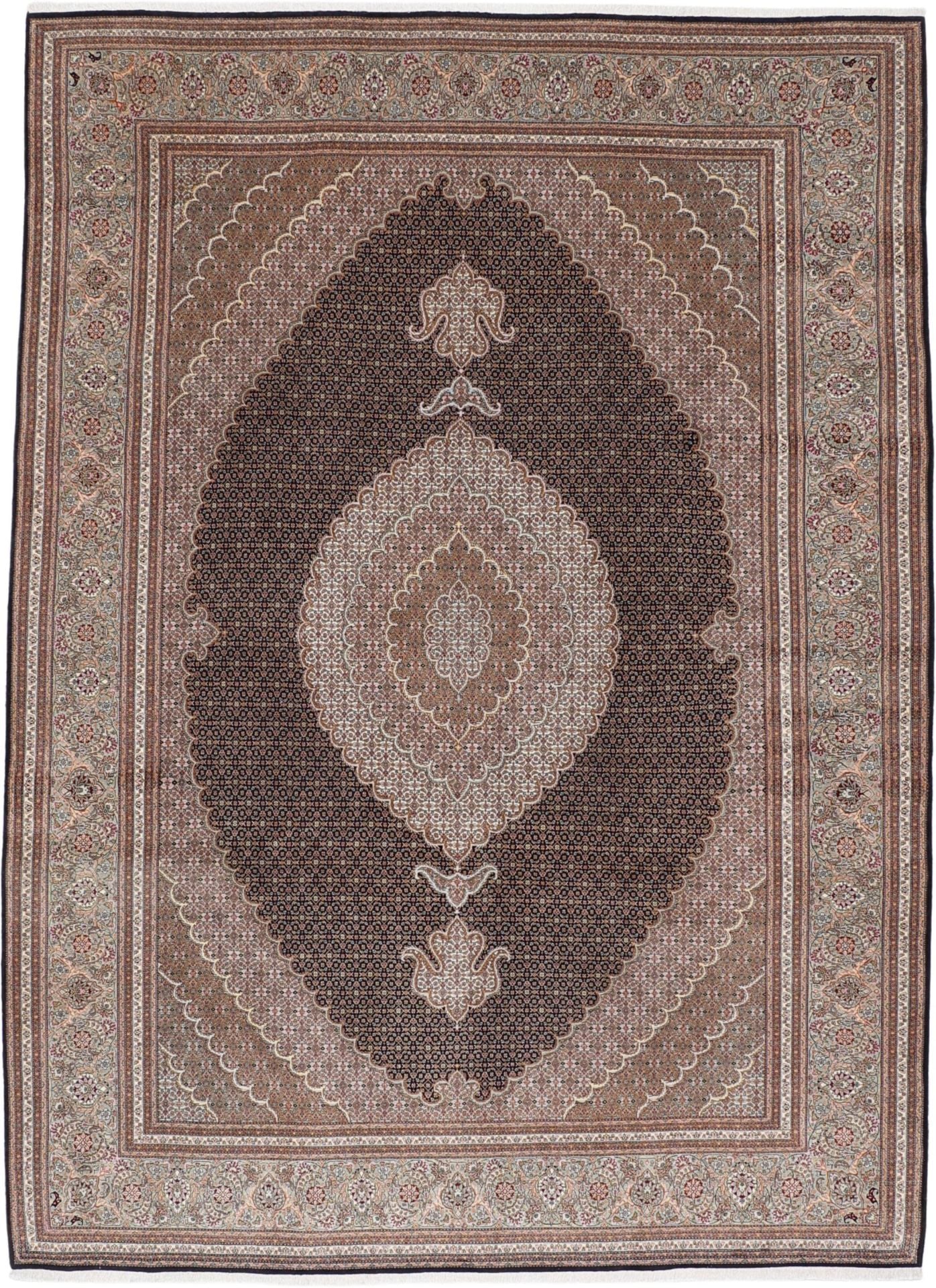 Perserteppich Täbriz 255 x 350 cm Schurwolle-Seide handgeknüpft