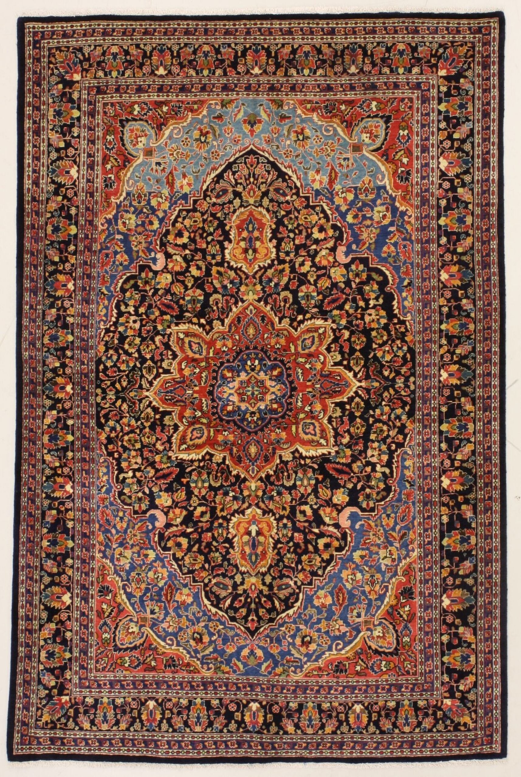 Perserteppich Isfahan 140 x 210 cm Schurwolle handgeknüpft