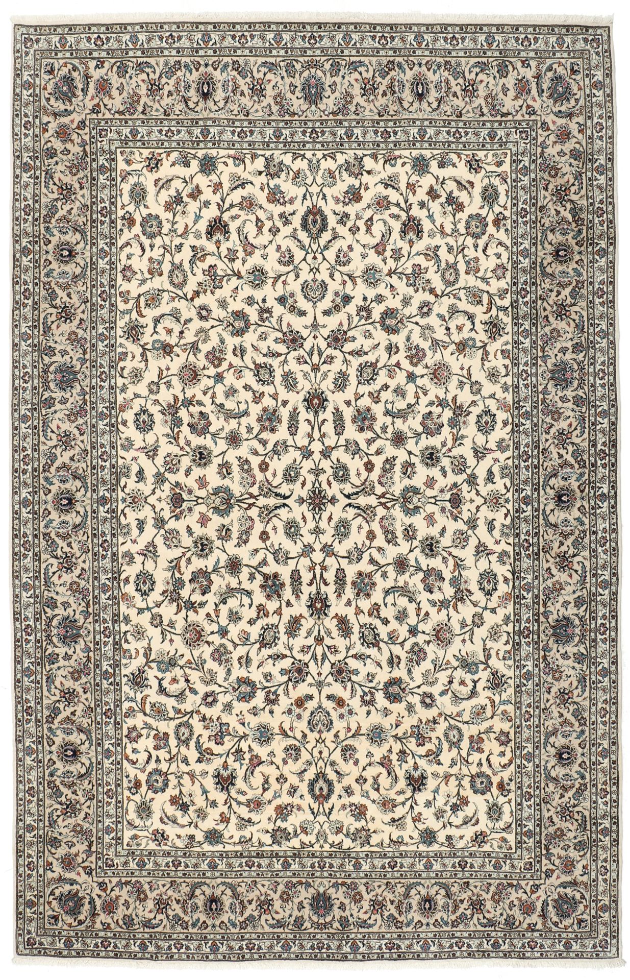 Perserteppich Kashan 256 x 394 cm Schurwolle handgeknüpft