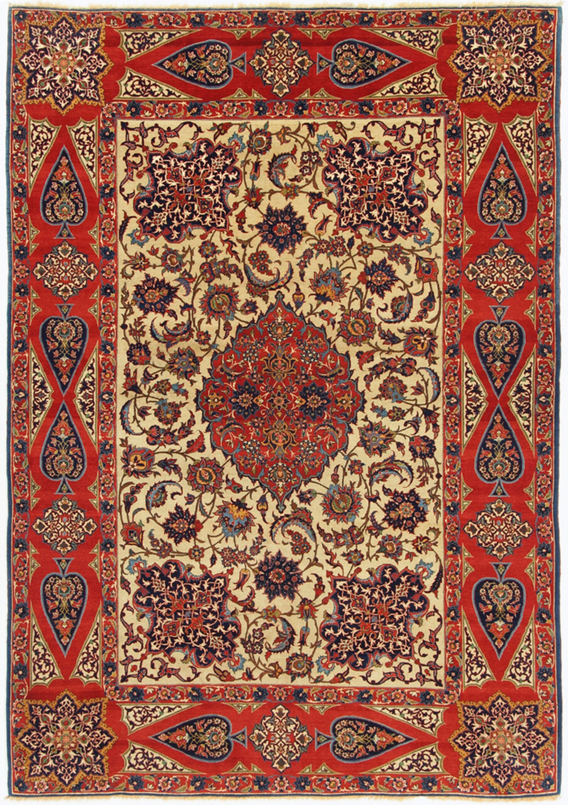 Perserteppich Isfahan 160 x 280 cm Schurwolle handgeknüpft