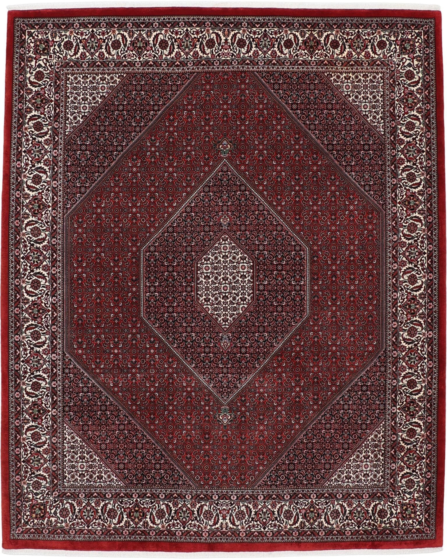 Perserteppich Bidjar 260 x 323 cm Schurwolle Seide handgeknüpft