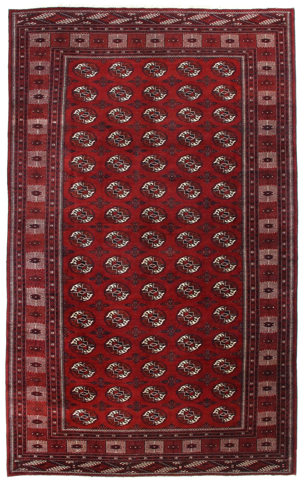 Perserteppich Turkmen 258 x 428 cm Schurwolle handgeknüpft