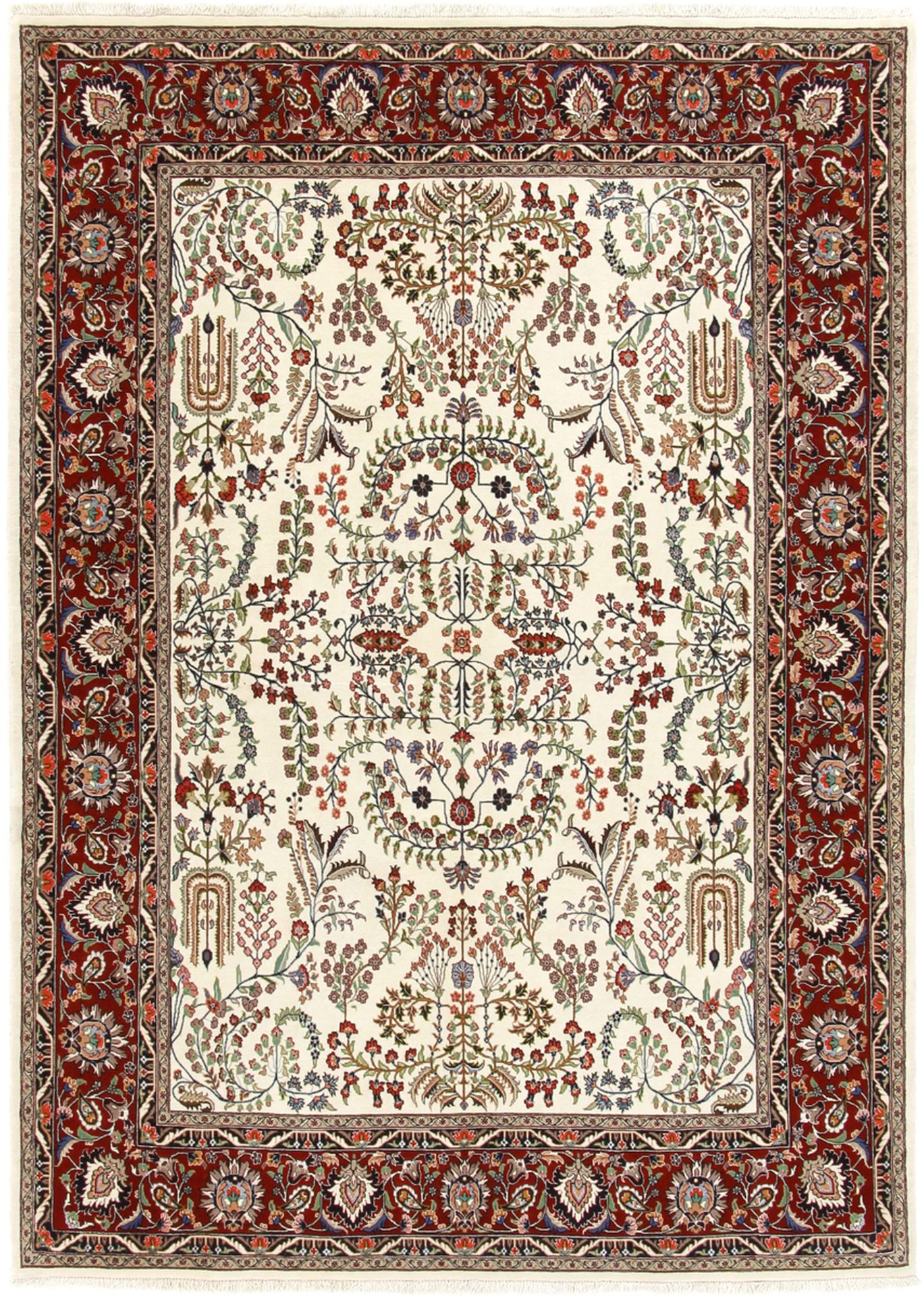 Perserteppich Isfahan 168 x 238 cm Schurwolle handgeknüpft