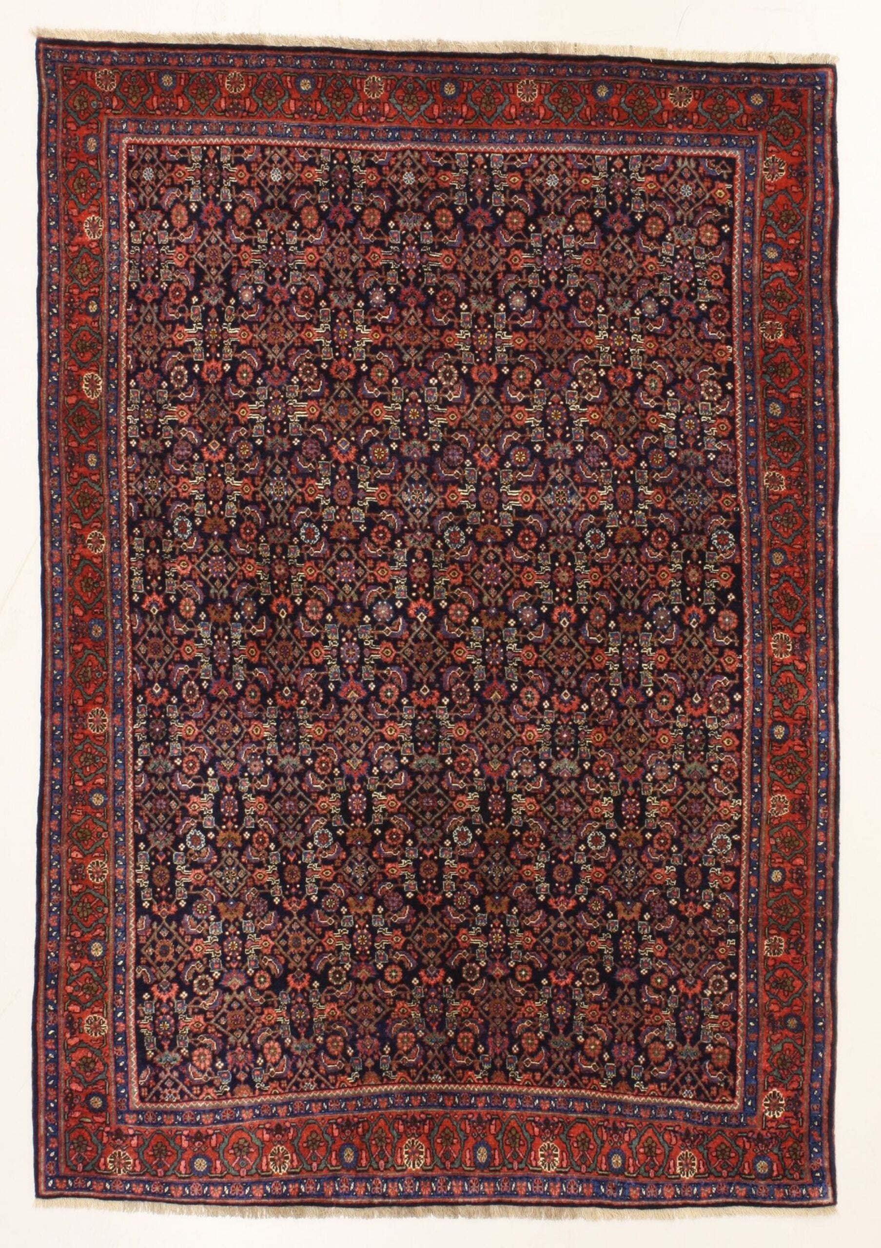 Perserteppich Bidjar 145 x 210 cm Schurwolle handgeknüpft robust