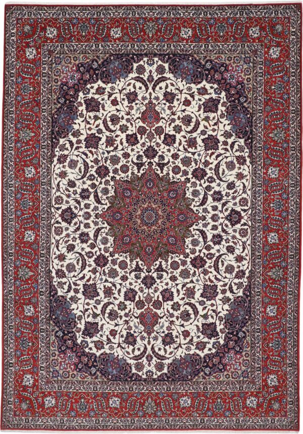 Perserteppich Isfahan 254 x 360 cm Schurwolle handgeknüpft