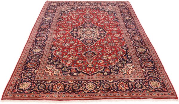 Perserteppich Kashan 200 x 308 cm Schurwolle-Seide handgeknüpft