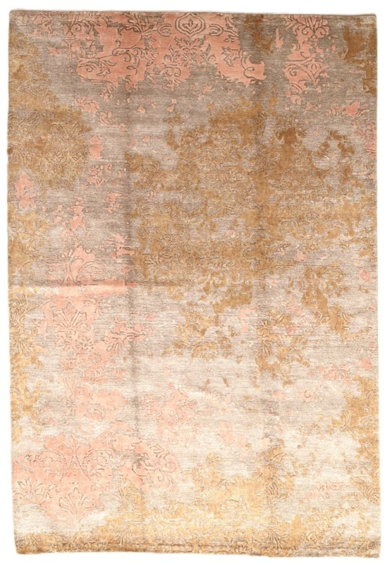 Orientteppich Indien 249 x 170 cm Wolle Bambusseide handgeknüpft