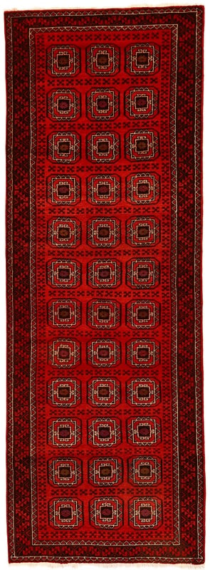 Perserteppich Belutsch 300 x 105 cm Wolle handgeknüpft Läufer