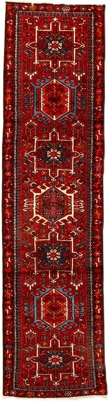Perserteppich 261 x 69 cm Wolle handgeknüpft Läufer