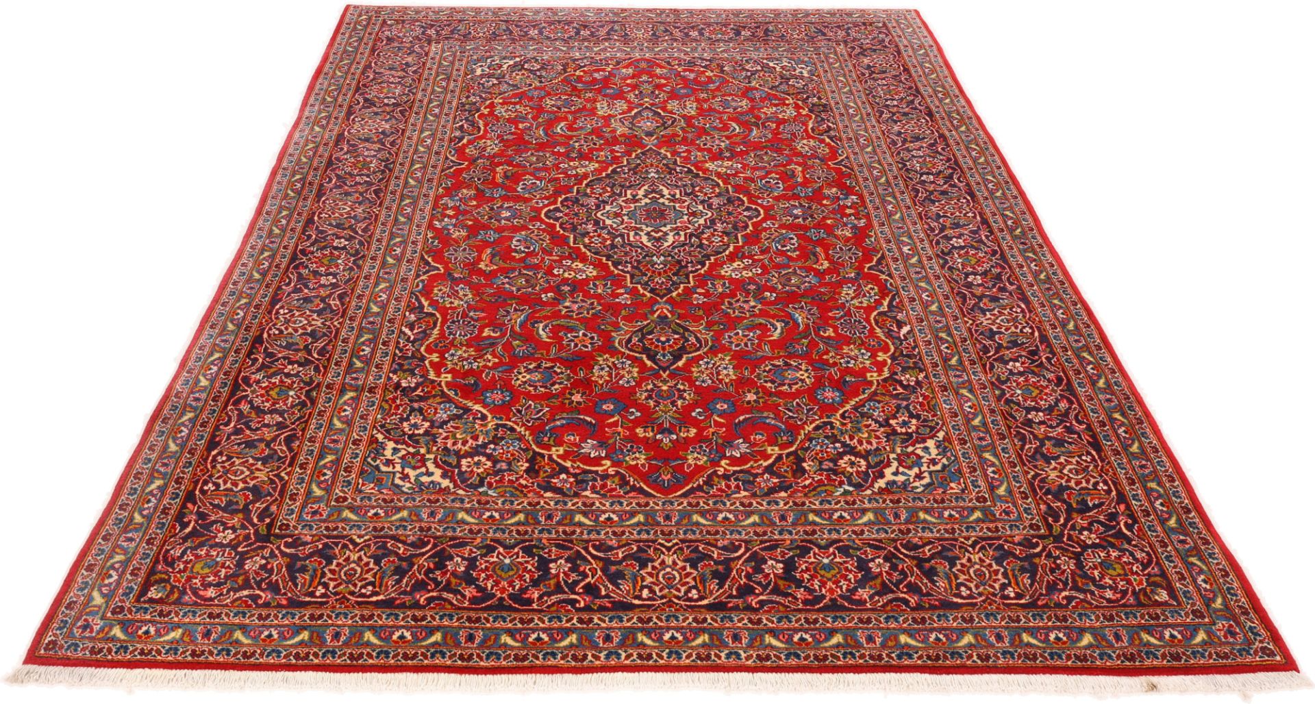 Iran Perserteppich Kashan 211 x 323 cm Schurwolle handgeknüpft