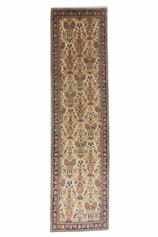 Perserteppich Ghom 305 x 80 cm Wolle handgeknüpft Läufer