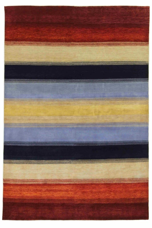 Orientteppich Indien 302 x 204 cm Wolle handgeknüpft rot-orange