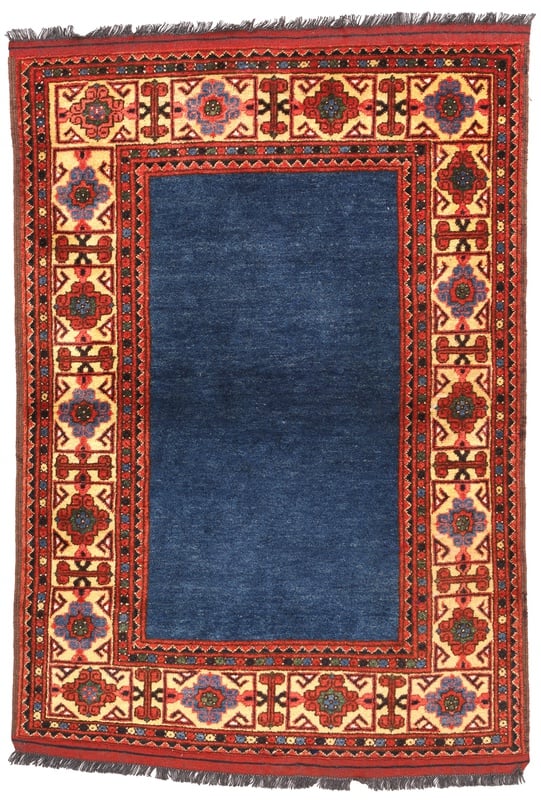 Orientteppich Pakistan 145 x 104 cm Wolle handgeknüpft Rot-Orange