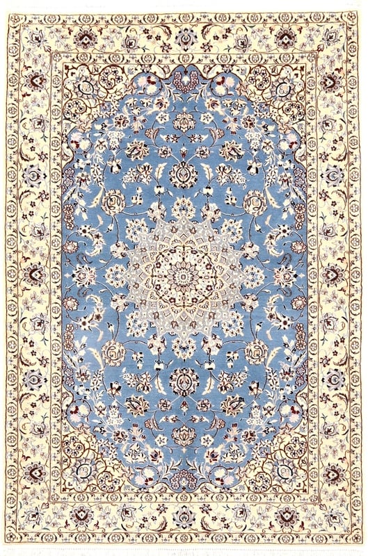 Perserteppich 178 x 120 cm Wolle handgeknüpft Antik