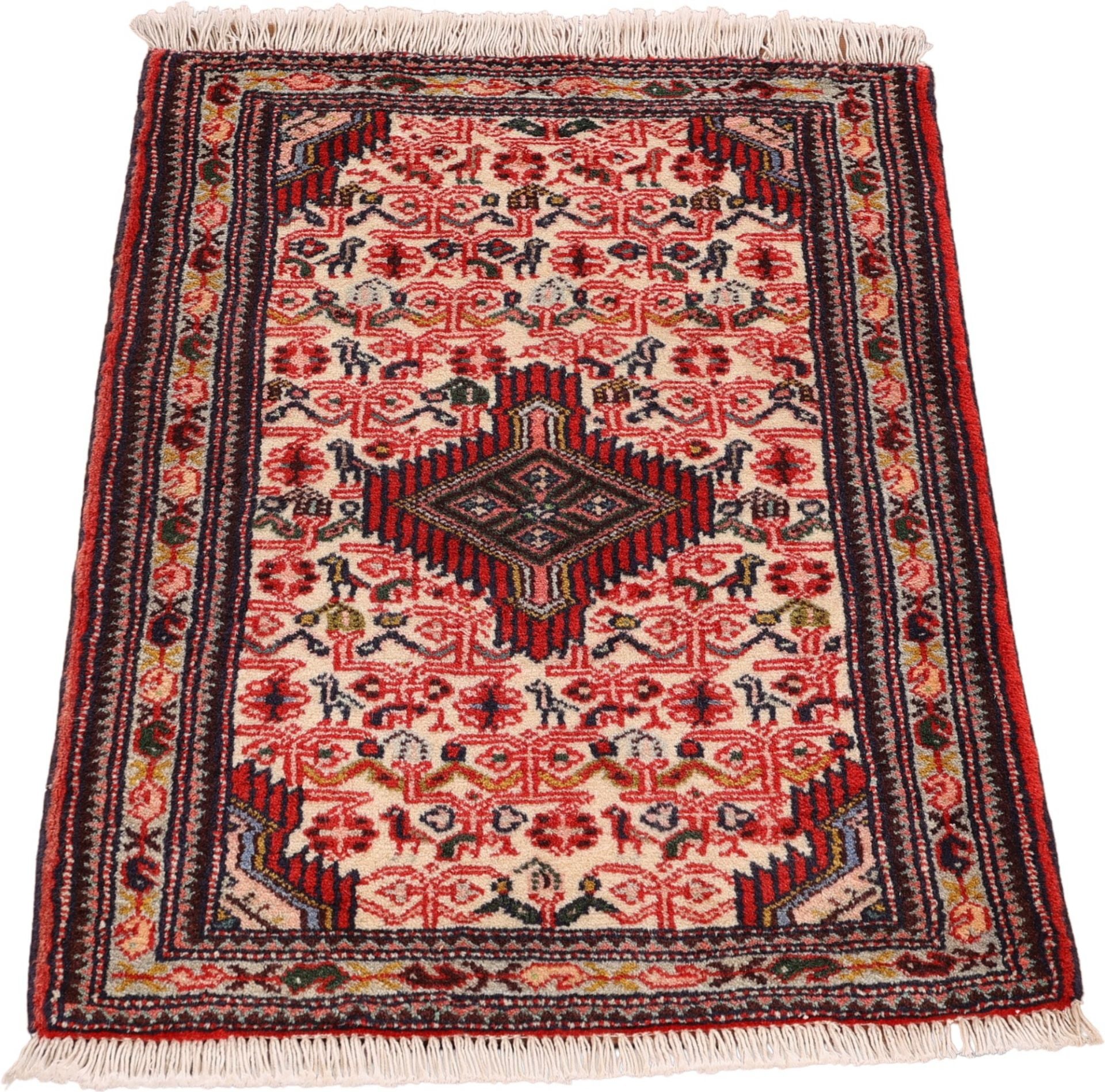 Perserteppich Hamadan 62 x 99 cm Schurwolle handgeknüpft