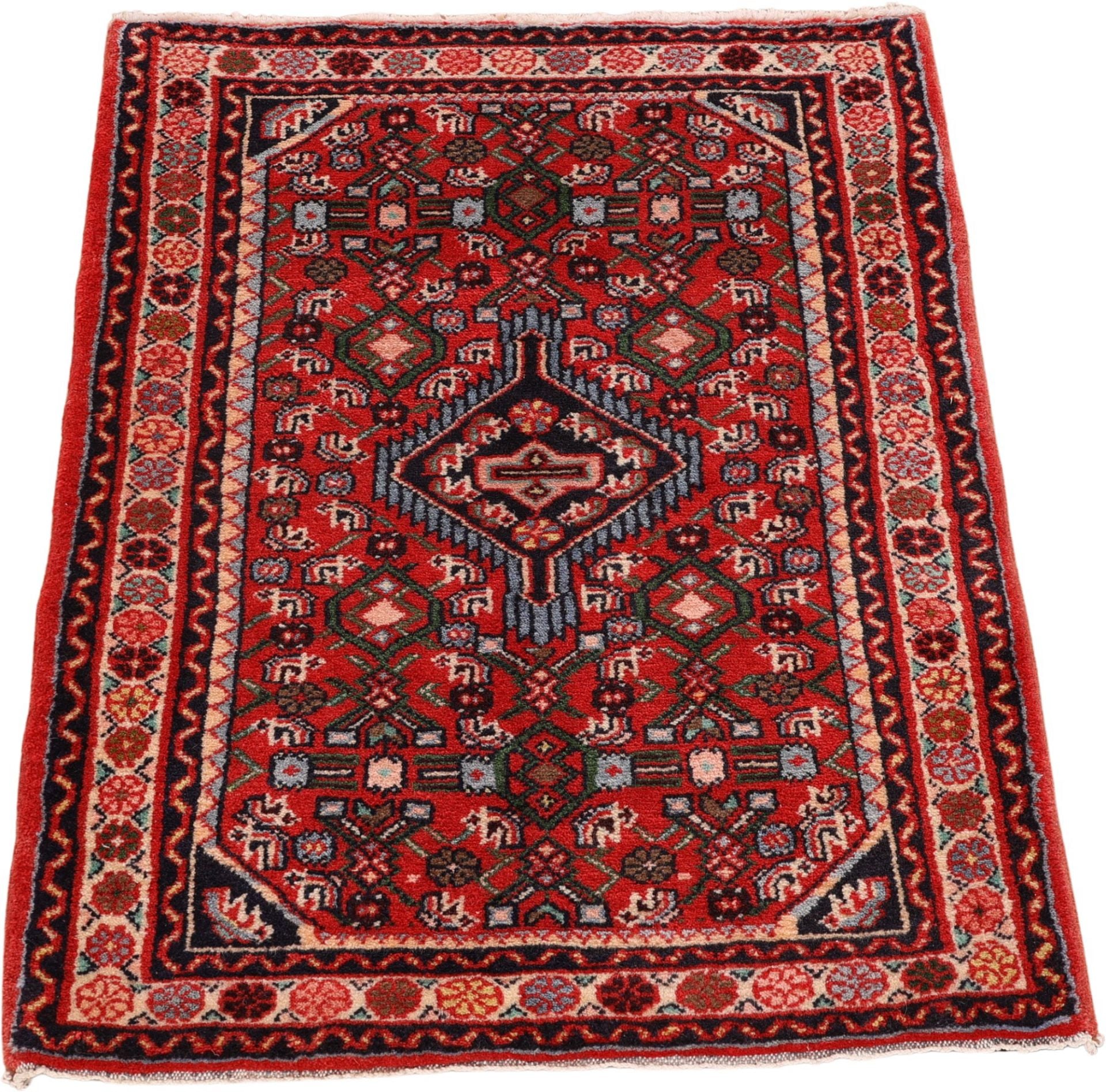 Perserteppich Hamadan 62 x 99 cm Schurwolle handgeknüpft