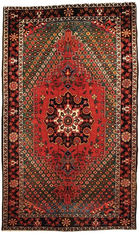 Perserteppich Bakhtiar 224 x 135 cm Wolle handgeknüpft antik