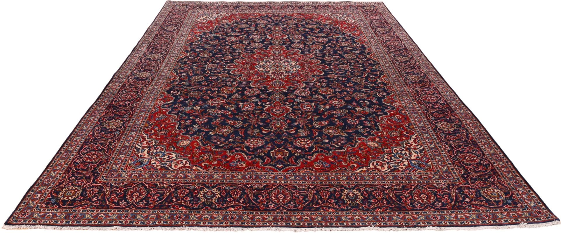 Perserteppich Kashan 305 x 412 cm Schurwolle handgeknüpft