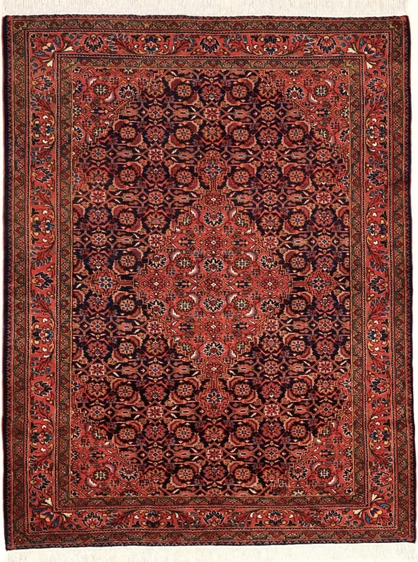 Perserteppich Lilian 205 x 160 cm Wolle handgeknüpft antik