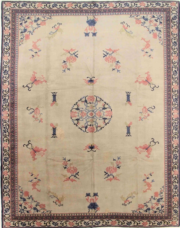 Orientteppich China 447 x 320 cm Wolle handgeknüpft Antik