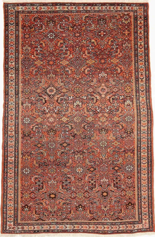 Perserteppich Persien 197 x 126 cm Schurwolle handgeknüpft Antik