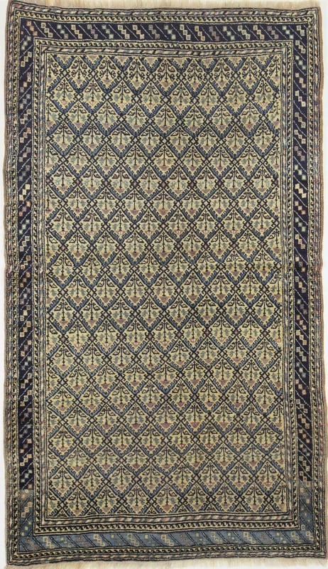 Orientteppich Russland 240 x 138 cm Wolle handgeknüpft Antik