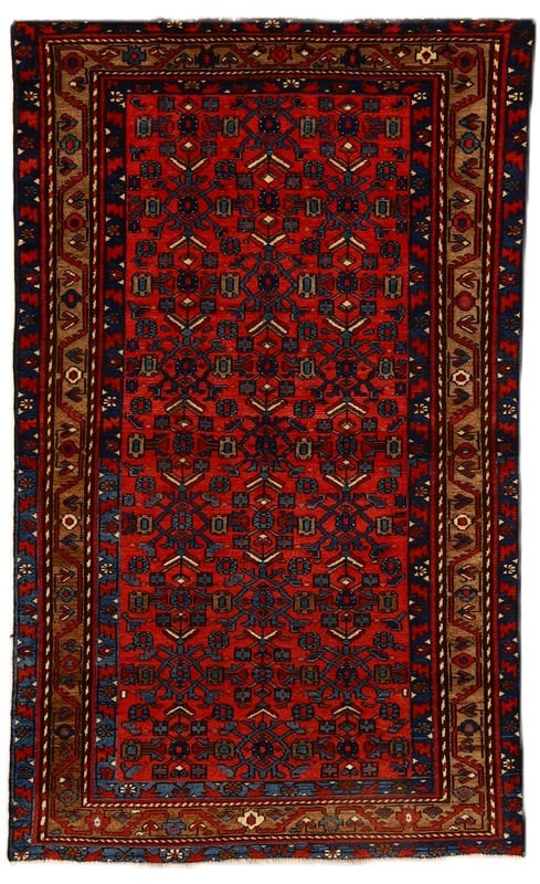 Perserteppich Zanjan 200 x 120 cm Wolle handgeknüpft Antik