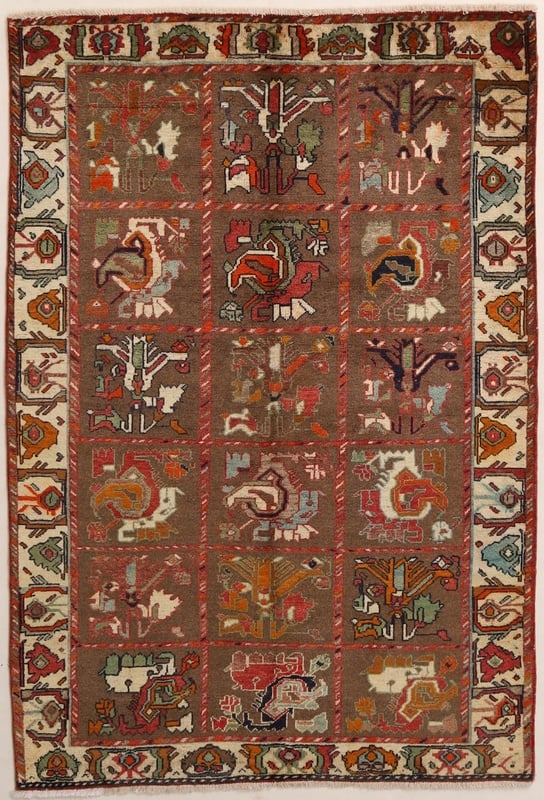 Perserteppich Ghashgahi 224 x 150 cm Wolle handgeknüpft