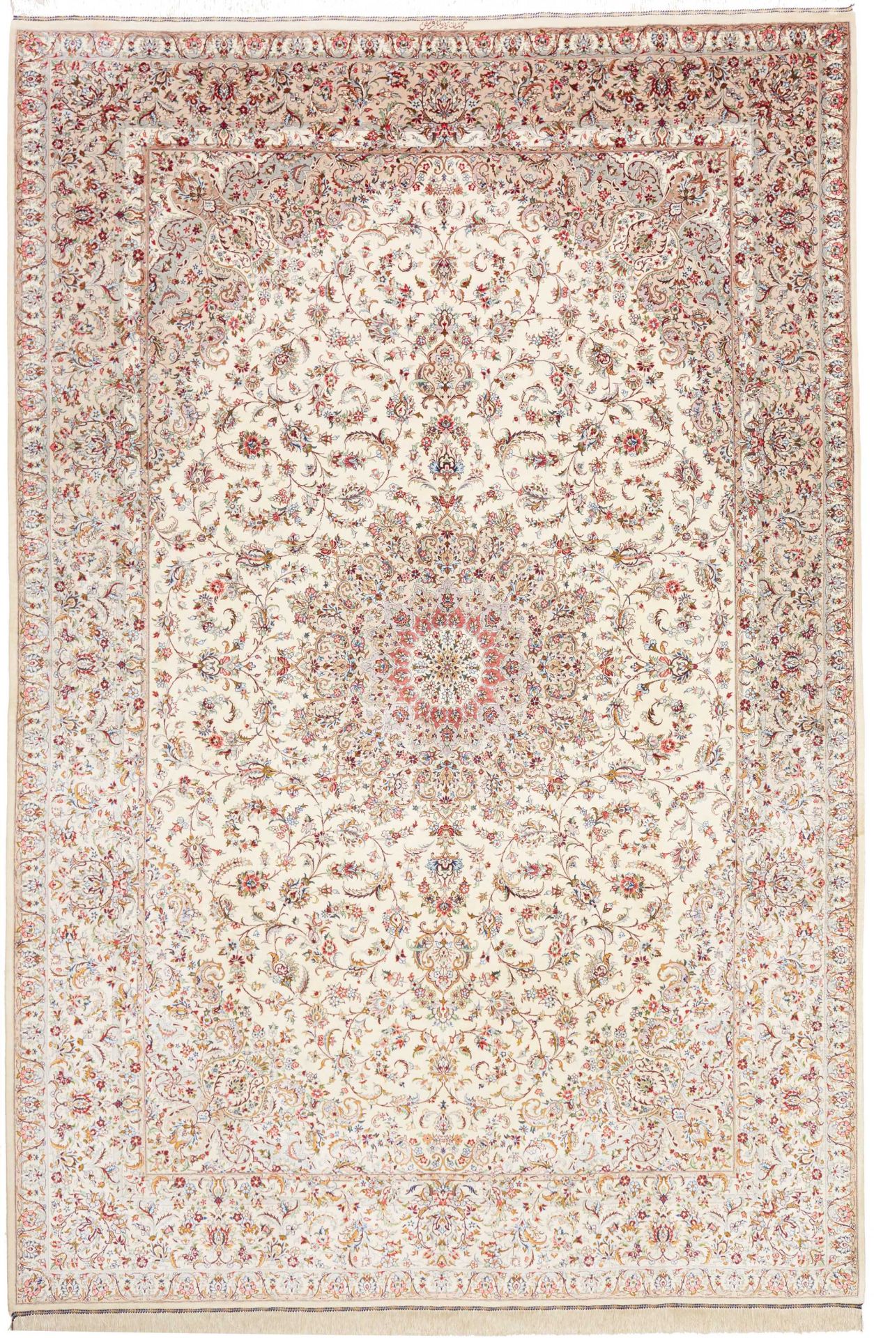 Perserteppich Ghom 199 x 300 cm Schurwolle-Seide handgeknüpft