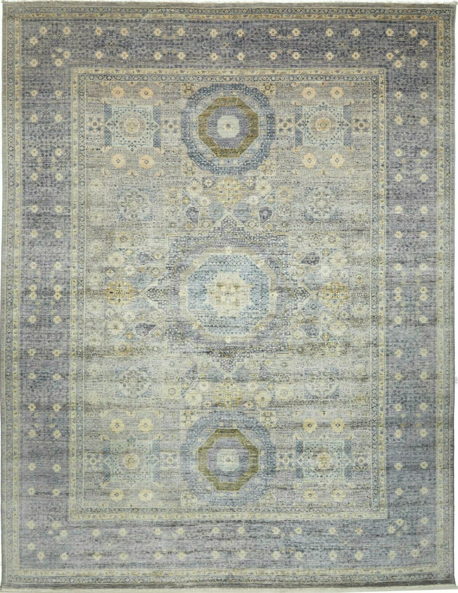 Orientteppich Mamluk 276 x 367 cm Schurwolle handgeknüpft
