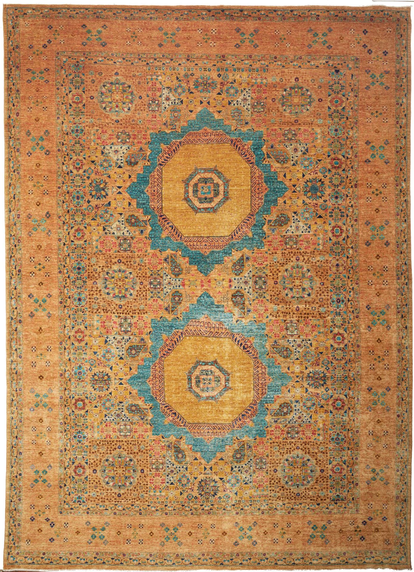 Orientteppich Mamluk 306 x 429 cm Schurwolle handgeknüpft