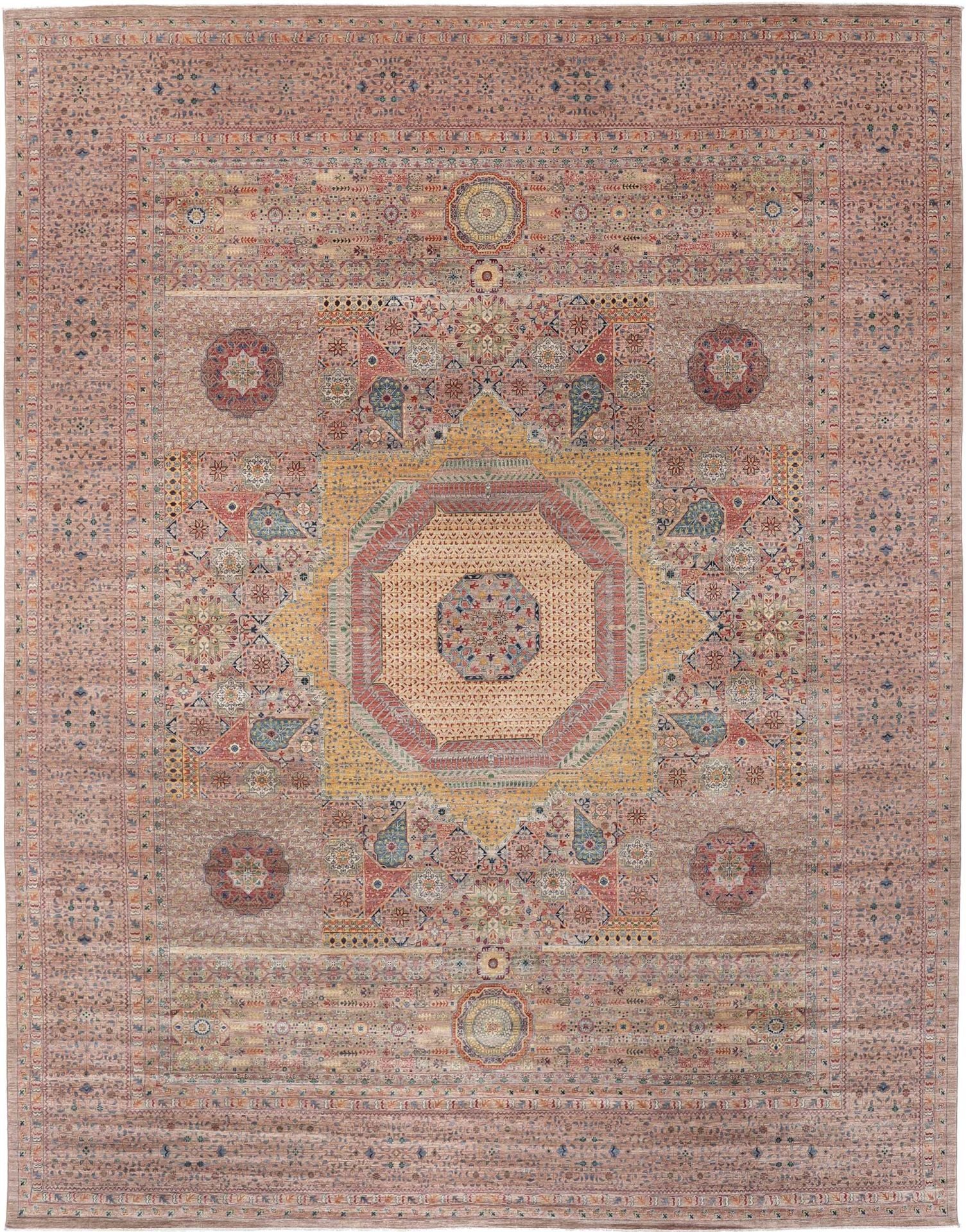 Orientteppich Mamluk 401 x 509 cm Schurwolle handgeknüpft