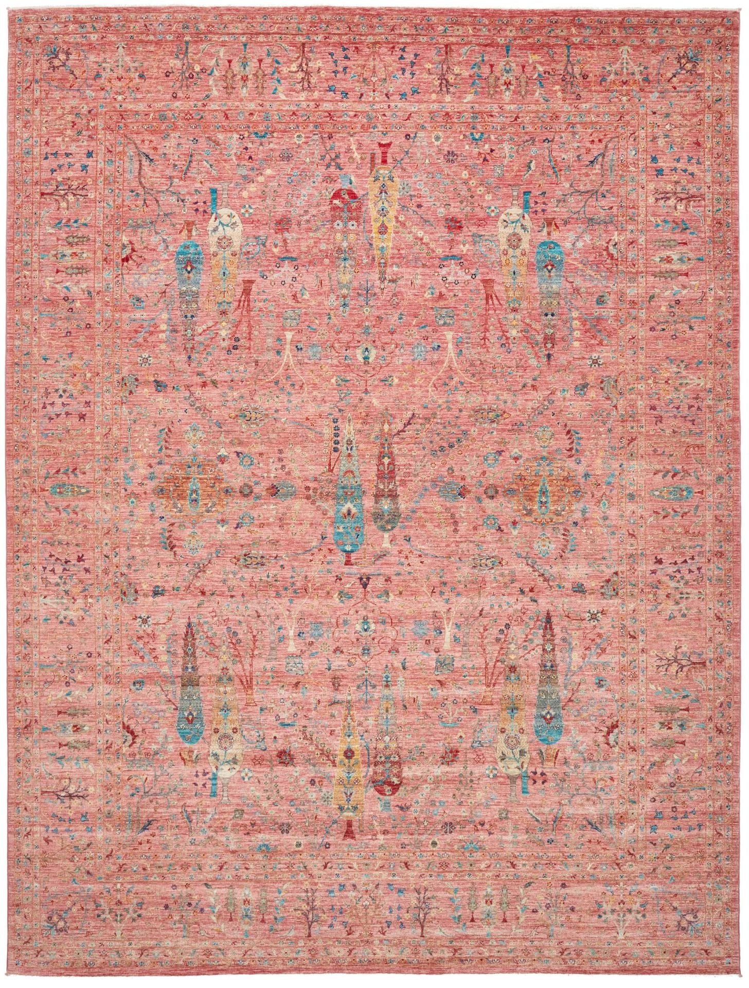 Orientteppich Samarkand 276 x 361 cm Schurwolle handgeknüpft