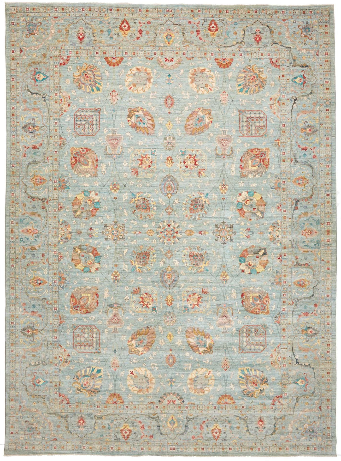 Orientteppich Samarkand 309 x 422 cm Schurwolle handgeknüpft