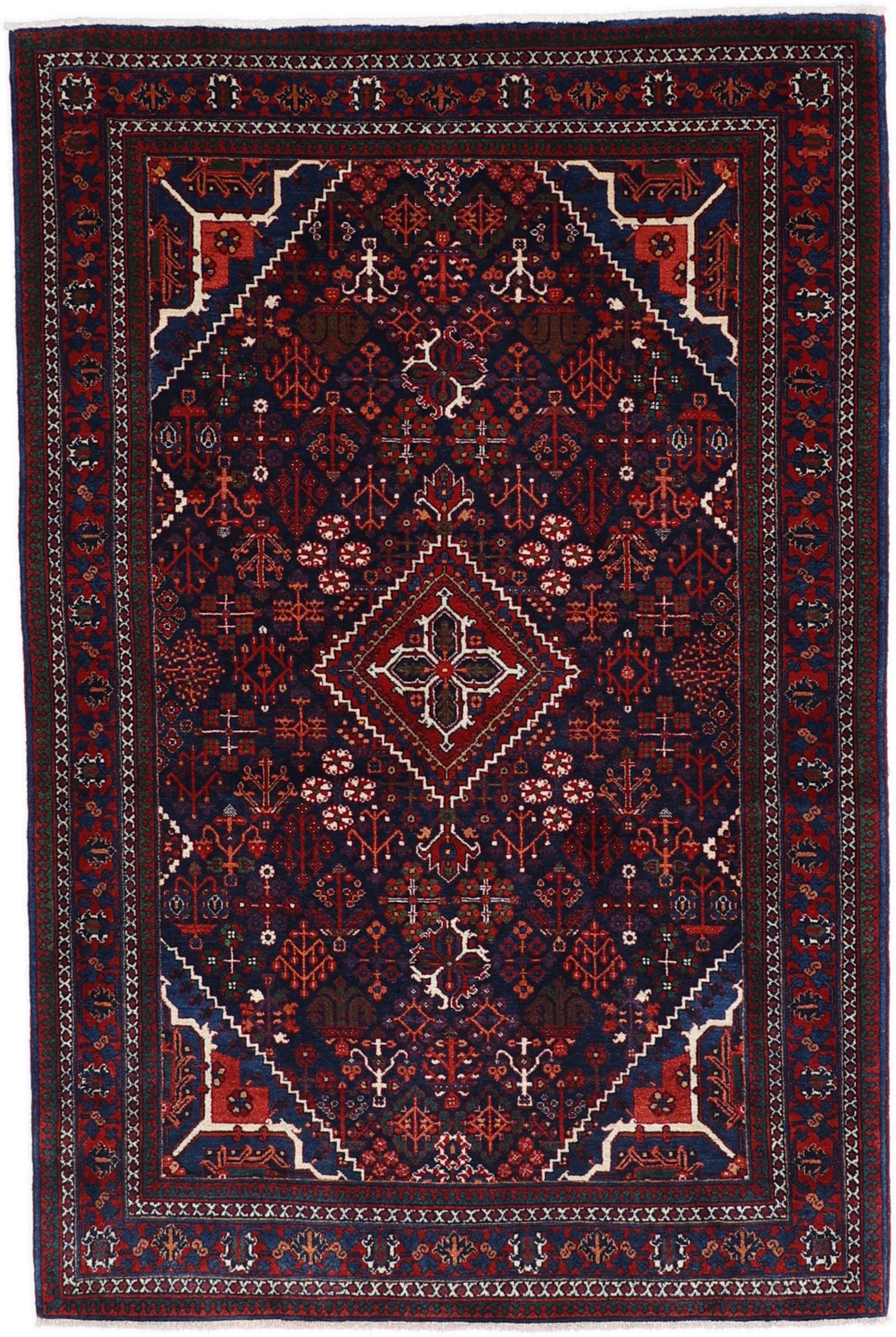 Perserteppich Meimeh 136 x 205 cm Schurwolle handgeknüpft