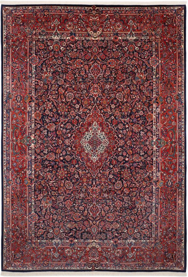 Perserteppich Kashan 269 x 389 cm Schurwolle handgeknüpft antik